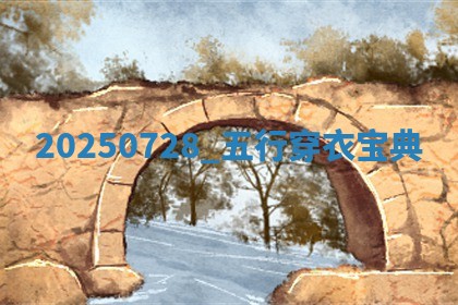 2025/07/28 五行穿衣宝典