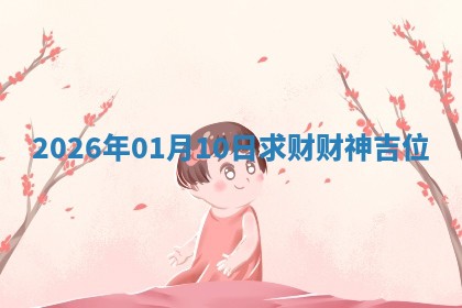 2026年01月10日求财财神吉位