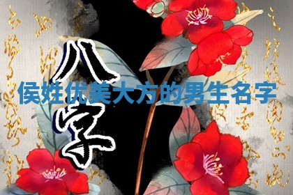 侯姓优美大方的男生名字