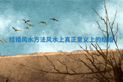 结婚风水方法 风水上真正意义上的结婚 结婚风水方法 风水上真正意义上的结婚